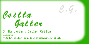 csilla galler business card